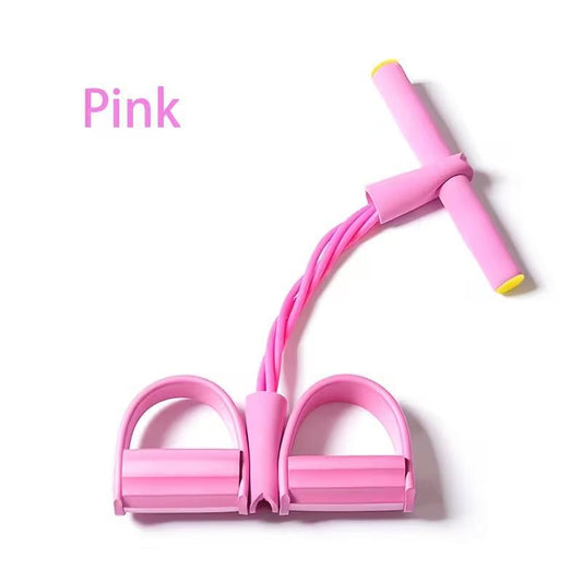 Home Gym Arm & Waist Training Pedal Band – Eco-Friendly Natural Latex Yoga Stretching Band with Adjustable Resistance